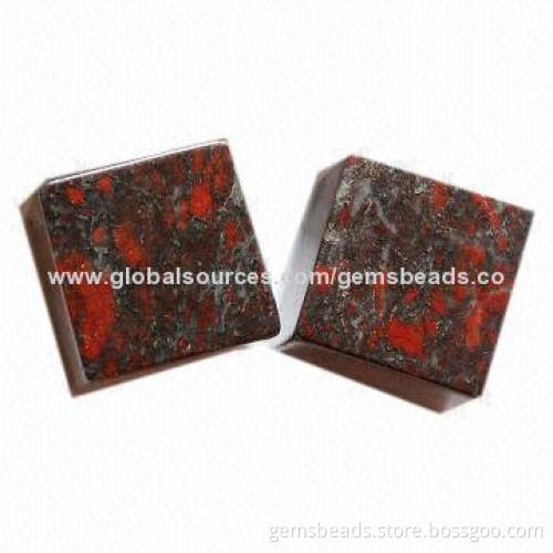 Gemstone Cube Bead